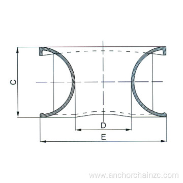 Ship outfitting parts Din Chock type A